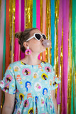 Pink hair bubble gum babe Dangles - Huniy