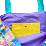 Sun, sips and scoops - Over sized tote/ beach bag