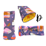 Book worm glasses case - choose colour option