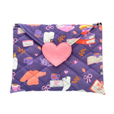 Happy mail clutch - purple