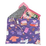 Happy mail clutch - purple