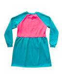 Cosy up Dress - Pink & teal