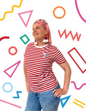 Pretty fly for a cacti red and white striped tee