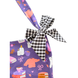 Library date tote bag - purple