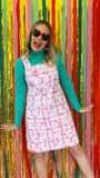Candy cane cutie Pinafore (Size 8 & 12 only)