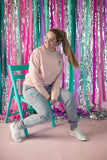 Palm Springs pink sweater