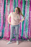 Palm Springs pink sweater
